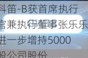 科笛-B获首席执行官兼执行董事张乐乐进一步增持5000股公司股份