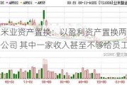 金健米业资产置换：以盈利资产置换两家亏损子公司 其中一家收入甚至不够给员工发工资