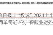 7月8日保险日报丨“数说”2024上半年保险罚单，约1470张罚单罚近2亿，保险业对外开放步伐加快