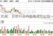 徐工机械：目前行业内销情况已出现一些积极迹象