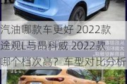 汽油哪款车更好 2022款 途观L与昂科威 2022款 哪个档次高？车型对比分析