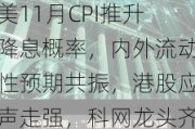 美11月CPI推升降息概率，内外流动性预期共振，港股应声走强，科网龙头齐升，港股互联网ETF（513770）涨近3%