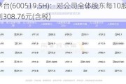 贵州茅台(600519.SH)：对公司全体股东每10股派发现金红利308.76元(含税)