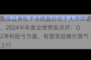 国信证券给予华统股份优于大市评级，2024半年度业绩预告点评：Q2净利扭亏为盈，有望受益猪价景气上行