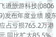 飞道旅游科技(08069)发布年度业绩 股东应占亏损765.2万港元 同比扩大85.5%