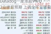 Datadog一度涨超9% Q2业绩超预期 上调全年业绩指引