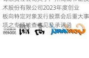 高澜股份:申万宏源证券承销保荐有限责任公司关于广州高澜节能技术股份有限公司2023年度创业板向特定对象发行股票会后重大事项之专项核查意见及承诺函