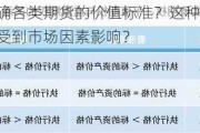 如何明确各类期货的价值标准？这种价值标准如何受到市场因素影响？