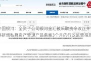 中国***：全资子公司***金汇被***取责令改正并暂停新增私募资产管理产品备案3个月的行政监管措施