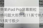 苹果iPad Pro屏幕颗粒感问题大部分是11英寸机型 13英寸极少