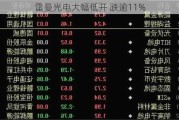 雷曼光电大幅低开 跌逾11%