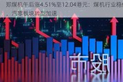 郑煤机午后涨4.51%至12.04港元：煤机行业稳健，汽零板块转型加速