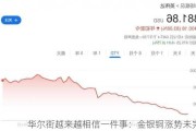 华尔街越来越相信一件事：金银铜涨势未完！