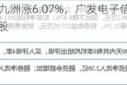 5月22日四川九洲涨6.07%，广发电子信息传媒股票A基金重仓该股