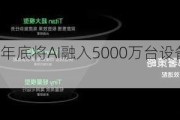 OPPO***今年底将AI融入5000万台设备 推100多项功能