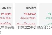 华尔街大空头预警：标普500指数将面临50%-70%回调风险