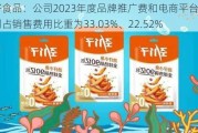 劲仔食品：公司2023年度品牌推广费和电商平台推广费分别占销售费用比重为33.03%、22.52%