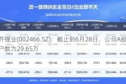 天齐锂业(002466.SZ)：截止到6月28日，公司A股股东户数为29.65万