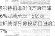 阿尔特扣非813万两年降96%业绩承压 15亿定增折戟部分募投项目进度达17%