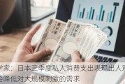 经济学家：日本三季度私人消费支出表现出人意料 可能会降低对大规模刺激的需求