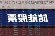 希荻微（688173）盘中异动 股价振幅达7.74%  上涨7.32%（06-20）