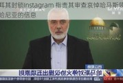 土耳其封锁Instagram 指责其审查哀悼哈马斯领导人哈尼亚的信息