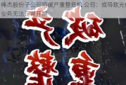 棒杰股份子公司陷破产重整危机 公司：或导致光伏业务无法正常开展