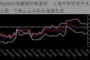 Mysteel电解铜价格更新：上海市场现货升水小幅上调，下游企业采购持谨慎态度