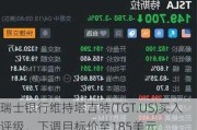 瑞士银行维持塔吉特(TGT.US)买入评级，下调目标价至185美元