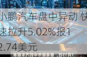 小鹏汽车盘中异动 快速拉升5.02%报12.74美元