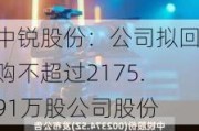 中锐股份：公司拟回购不超过2175.91万股公司股份