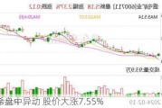 迪克希盘中异动 股价大涨7.55%