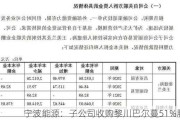 宁波能源：子公司收购黎川巴尔蔓51%股权