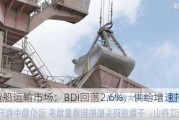 干散货船运输市场：BDI回落2.6%，供给增速持平2.9%