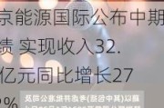 北京能源国际公布中期业绩 实现收入32.72亿元同比增长27.12%