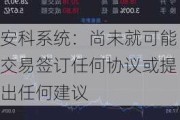 安科系统：尚未就可能交易签订任何协议或提出任何建议