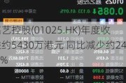 嘉艺控股(01025.HK)年度收益约5430万港元 同比减少约24.3%