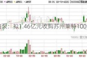 湘油泵：拟1.46亿元收购苏州莱特100%股权