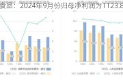 南侨食品：2024年9月份归母净利润为1123.88万元