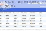 江苏新能（603693）：股价成功突破年线压力位-后市看多（涨）（06-28）