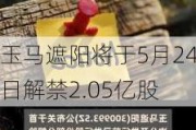 玉马遮阳将于5月24日解禁2.05亿股