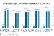 福耀玻璃：上半年净利润34.99亿元 同比增长23.35%