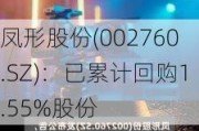 凤形股份(002760.SZ)：已累计回购1.55%股份