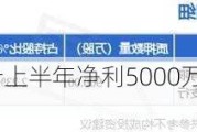 双塔食品：预计上半年净利5000万元―6000万元 同比扭亏