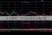 光大期货：7月16日有色金属日报