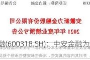 新力金融(600318.SH)：中安金融为公司参股企业