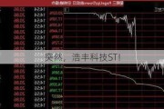 突然，浩丰科技ST！