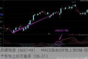 ***旅游（600749）：MACD指标DIF线上穿0轴-技术指标上后市看多（06-21）