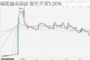 乐华娱乐盘中异动 股价大涨5.00%