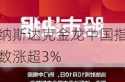 纳斯达克金龙中国指数涨超3%